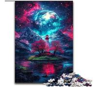 Puzzles pour Adultes, 1000 pièces Dengta Under The Blood Moon Puzzle pour Adolescents, Jeux éducatifs familiaux, décoration d'intérieur, Cadeau (Taille 26x38cm)