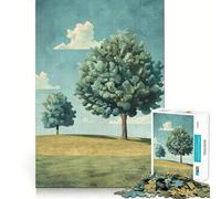 Puzzles pour Adultes 1000 pièces Deux Arbres sur Une Colline Jeu d'ajustement précis Casse-tête Cadeau Moment de détente et de Divertissement Cadeau Artistique de Noël (38x26cm)
