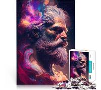 Puzzles pour Adultes 1000 pièces Dieu de l'espace regardant la Terre Jeu Stimulant Chaque pièce est Unique - Jeu Familial Stimulant et Amusant 75x50cm
