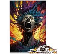 Puzzles pour Adultes 1000 pièces Dieu de l'univers Jouets éducatifs 26x38cm Soulagement du Stress Staycation Tuer Le Temps pour Les Jeunes de 14 Ans