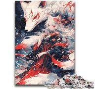 Puzzles pour Adultes 1000 pièces Dieu des Renards Jeu Stimulant et Jeu Familial Cadeaux du Père Noël Secret 38x26cm