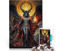 Puzzles pour Adultes 1000 pièces Dieu Juge Fait de Bois,pour Les 14 Ans et Plus Améliorer la mémoire Jeux Jouets Cadeaux。Taille:50x75cm/19.6x29.5pouce