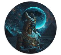 Puzzles pour Adultes 1000 pièces Dieu Primordial Puzzle Rond en Carton Un Casse-tête Stimulant pour Les Adolescents, Parfait pour la décoration intérieure ou comme Cadeau (67,5 x 67,5 cm)