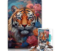 Puzzles pour Adultes 1000 pièces, Difficile, Beau Tigre, 1000 pièces pour Adultes, Anti-Stress, Vacances à la Maison, Interaction Parent-Enfant (Taille 75x50cm)
