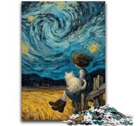 Puzzles pour Adultes 1000 pièces, Difficile, Ciel étoilé, pour Les 14 Ans et Plus, Beau Jeu de Conception, Superbe Jeu de Conception, Superbe Cadeau, 26x38cm
