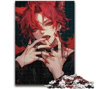 Puzzles pour Adultes 1000 pièces Difficiles Anime Fox Mask Girl Jeux éducatifs Jouets à Faire soi-même Idéal comme Cadeau pour Toute la Famille 38x26cm