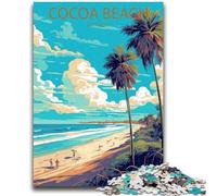 Puzzles pour Adultes 1000 pièces Difficiles Cocoa Beach, Floride, Jeux éducatifs, Jouets à Faire soi-même, idéal comme Cadeau pour Toute la Famille (Taille 50x70cm)