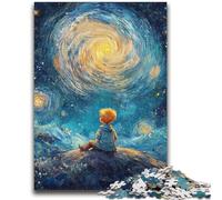 Puzzles pour Adultes 1000 pièces Difficiles Le Petit Prince du Ciel Nocturne, Jeu éducatif Familial, idéal comme Cadeau pour Toute la Famille (14 Ans et Plus) 26x38cm