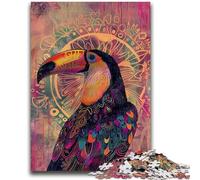 Puzzles pour Adultes 1000 pièces Difficiles Perroquet de la forêt Tropicale Jeu éducatif pour Anniversaire, Noël pour et 14 Ans 26x38cm