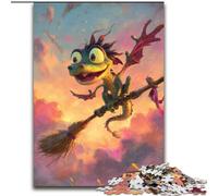 Puzzles pour Adultes 1000 pièces Dinosaur Wizard Jigsaw Jeu interactif Familial, idéal pour Les Adolescents, Cadeau Casse-tête (Taille 50x75cm)