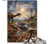 Puzzles pour Adultes 1000 pièces Dinosaur World Jigsaw Jeu Adulte Cadeau Jeu interactif Familial Défi cérébral Cadeau (Taille : 26x38cm)