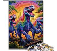 Puzzles pour Adultes 1000 pièces Dinosaur World Jigsaw Jeu pour Adultes Cadeau Jeu interactif Familial Défi cérébral Cadeau (Taille : 50x75cm)