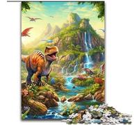 Puzzles pour Adultes 1000 pièces Dinosaur World Jigsaw Jeu pour Adultes Cadeau Jeu interactif Familial Défi cérébral Cadeau (Taille : 50x75cm)