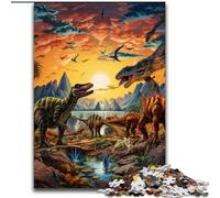Puzzles pour Adultes 1000 pièces Dinosaur World Jigsaw Soirée de Jeux en Famille Expérience visuelle stimulante et enrichissante (Taille : 26x38cm)