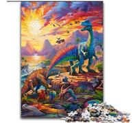 Puzzles pour Adultes 1000 pièces Dinosaur World Jigsaw Un Casse-tête Stimulant pour Les Adolescents, Parfait pour la décoration intérieure ou comme Cadeau (Taille : 26x38cm)