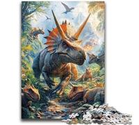 Puzzles pour Adultes 1000 pièces Dinosaure Difficile à compléter mais Amusant et Humoristique Cadeau d'anniversaire, Cadeaux, Art Mural 26x38cm