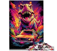Puzzles pour Adultes 1000 pièces Dinosaures et Hors Maison Jeux éducatifs Jouets de Bricolage 26x38cm Anniversaire Unique et Cadeaux pour Adolescent 14+
