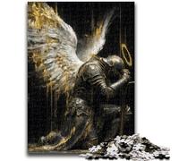 Puzzles pour Adultes 1000 pièces Dix Chevaliers Anges médiévaux 1000 pièces pour Adolescents, Jeux éducatifs, décoration d'intérieur, décoration d'intérieur Unique et Cadeaux (26x38cm)