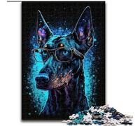 Puzzles pour Adultes 1000 pièces Doberman Pinscher en Bois, Parfaits pour Une décoration Artistique DIY ou Un Cadeau d'anniversaire 50x75cm pour Un Jeu interactif en Famille