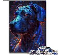 Puzzles pour Adultes 1000 pièces Dogue Allemand Puzzle en Carton, idéal pour Les Loisirs en Famille pour Les fêtes, Les Anniversaires 1000 pièces(26x38cm)
