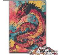 Puzzles pour Adultes 1000 pièces Dragon Chinois, Jouets éducatifs et éducatifs, Cadeaux d'anniversaire Uniques pour Les 14 Ans et Plus (Taille 50x75cm)