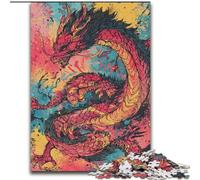 Puzzles pour Adultes 1000 pièces Dragon Chinois, Jouets éducatifs, idéal comme Cadeau pour Toute la Famille, à partir de 14 Ans (Taille 26x38cm)