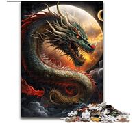 Puzzles pour Adultes 1000 pièces Dragon Chinois : Un Casse-tête Stimulant pour Les Adolescents, Parfait pour la décoration intérieure ou comme Cadeau (Taille : 50x75cm)