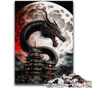 Puzzles pour Adultes 1000 pièces Dragon Courageux Soulagement du Stress Défi Difficile Améliorer l'amour Entre Les Couples 50x75cm