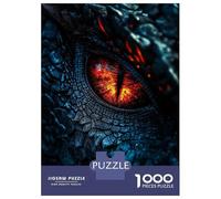 Puzzles pour Adultes 1000 Pièces Dragon Eye Close-Up Puzzles pour Adolescents Découpe De Précision Difficulté Et Défi Cadeaux d'anniversaire Et Cadeaux Uniques 38x26cm/1000pcs