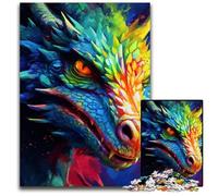 Puzzles pour Adultes 1000 pièces Dragon Fantastique Japon Puzzles en Bois pour Adultes Idéal pour Les Amoureux Cadeau Parfait de Noël Nouvel an Saint Valentin 1000 pièces (75 x 50 cm)