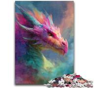 Puzzles pour Adultes 1000 pièces Dragon Fantastique, Jeu Familial Anti-Stress, défi Difficile, Une œuvre d'art pour Les 14 Ans et Plus 50x75cm