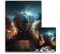 Puzzles pour Adultes 1000 pièces Dragon Fantastique Puzzles en Bois BrainChallenging DIY Jeu décoratif Jouet interactif Familial 1000 pièces (75 x 50 cm)