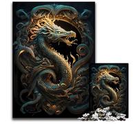 Puzzles pour Adultes 1000 pièces Dragon Fée Marraine Puzzles stimulants Jeu pour Adultes Cadeau Jeu interactif Familial Défi cérébral Cadeau 1000 pièces (75 x 50 cm)