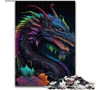 Puzzles pour Adultes 1000 pièces Dragon Jigsaw Idéal pour Les Amoureux, du Nouvel an, de la Saint-Valentin (Taille : 50x75cm)