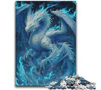 Puzzles pour Adultes 1000 pièces Dragon mystérieux Aidez Le Cerveau à exercer Jouets addictifs pour cultiver la Patience Décoration Parfaite 38x26cm