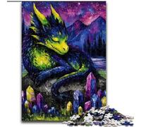 Puzzles pour Adultes 1000 pièces Dragon mystérieux, Jeu Familial Anti-Stress, défi Difficile, renforce l'amour Entre Couples (Taille 26x38cm)