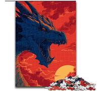 Puzzles pour Adultes 1000 pièces Dragon mystérieux, Jouets éducatifs, idéal comme Cadeau pour Toute la Famille, à partir de 14 Ans (Taille 26x38cm)