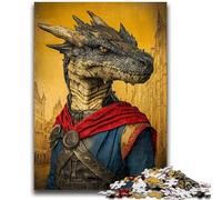 Puzzles pour Adultes 1000 pièces Dragon Rider Jeu de réflexion Décoration Murale Cadeaux d'anniversaire et de Noël Uniques 50x75cm