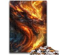 Puzzles pour Adultes 1000 pièces Dragon Volant Fantastique Jouets éducatifs Jeux Anti-Stress Convient pour la décoration de Bureau 26x38cm