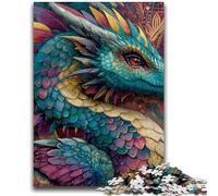 Puzzles pour Adultes 1000 pièces Dragon Volant Graffiti, à partir de 14 Ans Décoration d'intérieur Offrez-Vous des Cadeaux pour Toute la Famille 26x38cm