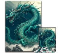 Puzzles pour Adultes 1000 pièces Dragon Volant Puzzles en Bois pour Adultes pour la décoration intérieure Entraînement cérébral Cadeaux de Vacances 1000 pièces (75 x 50 cm)