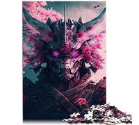 Puzzles pour Adultes 1000 pièces Dragon Warrior Carton recyclé DIY Puzzle Jouets 10,27 x 14,96 Pouces