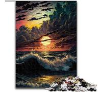 Puzzles pour Adultes, 1000 pièces Dream Waves, Jeu Familial interactif, pour Les fêtes, Jeu d'activités familiales (Taille : 26x38cm)