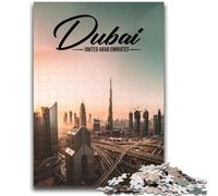 Puzzles pour Adultes 1000 pièces Dubaï Family Fun pour est idéal comme Cadeau pour Toute la Famille à partir de 14 Ans (Taille 38x26cm)