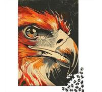 Puzzles pour Adultes 1000 Pièces Eagle Head Illustration Art Print Puzzles pour Adultes Jeu Manuel Défi Difficile Aidez Votre Cerveau À Faire Travailler 70x50cm/1000pcs