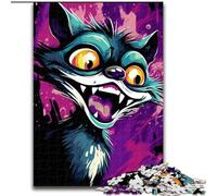 Puzzles pour Adultes 1000 pièces Écureuil de Dessin animé en Bois, décoration Artistique Parfaite ou Cadeau d'anniversaire 50x75cm, Loisirs créatifs en Famille, Parfait pour Les Anniversaires