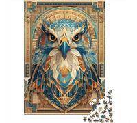 Puzzles pour Adultes 1000 Pièces Egyptian Falcon Art Print Puzzles pour Adultes Jeu Manuel Défi Difficile Aidez Votre Cerveau À Faire Travailler 70x50cm/1000pcs