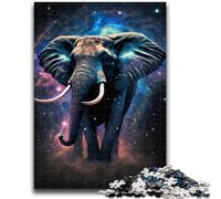 Puzzles pour Adultes 1000 pièces Éléphant de la Galaxie Aidez Le Cerveau à exercer des Jouets addictifs pour cultiver la Patience Collection d'artistes, Beaux-Arts 26x38cm
