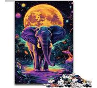 Puzzles pour Adultes 1000 pièces Éléphant de la Galaxie, Jeu Familial Anti-Stress, défi Difficile, Une œuvre d'art pour Les 14 Ans et Plus (Taille 26x38cm)