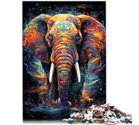 Puzzles pour Adultes 1000 pièces Éléphant de la Galaxie Puzzle d'activités familiales Staycation Kill Time 14,96 po x 20,47 po pour Adolescents à partir de 14 Ans